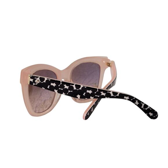 Kate Spade Emmy louis Women's Designer Blush Pink Sunglasses Square Cat Eyes - Picture 8 of 11